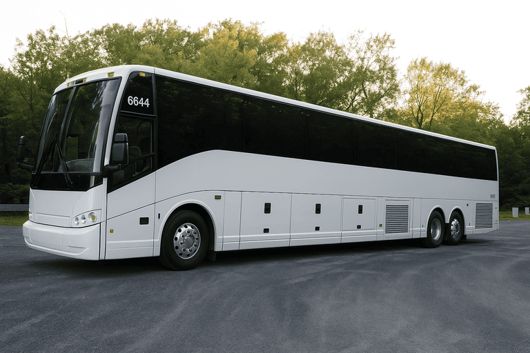exterior of Woonsocket Charter Bus coach bus