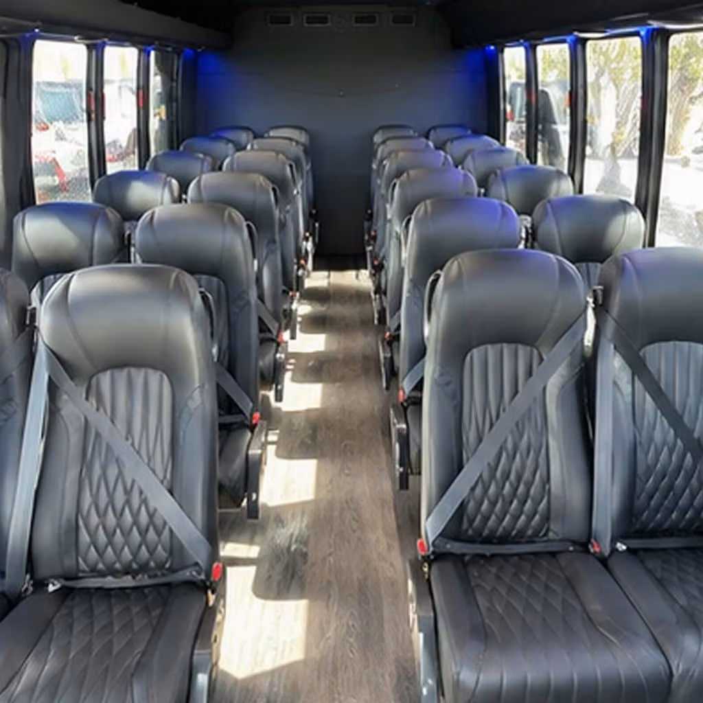 28 passenger minibus interior