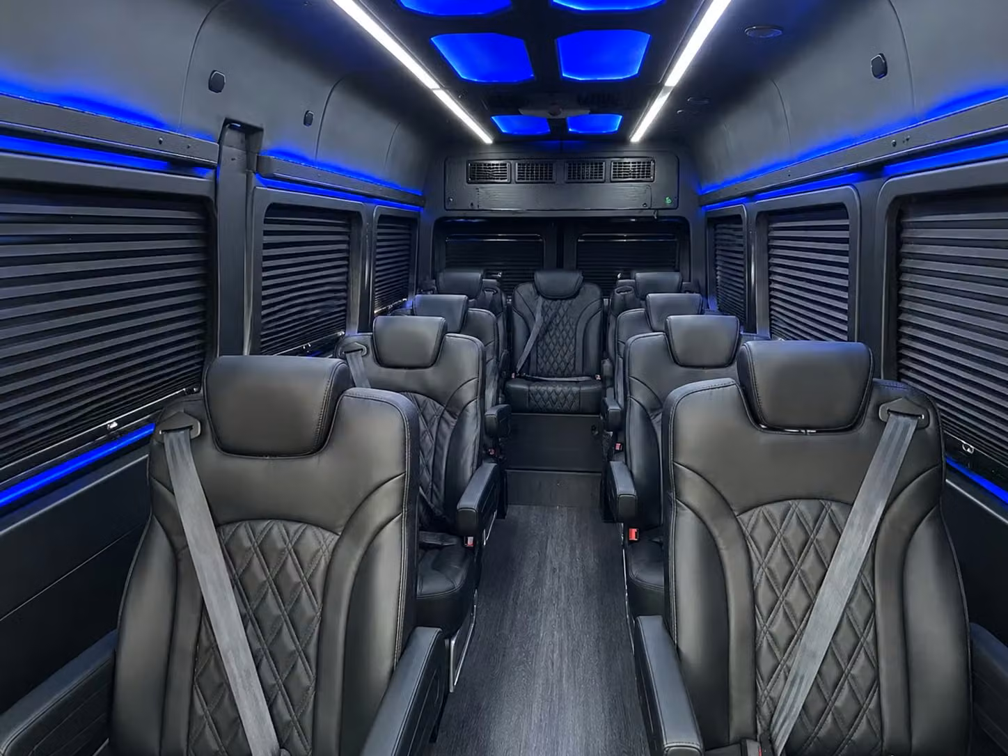 sprinter van with driver inside